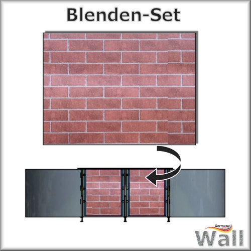 Germany-Pools Wall Blende A Tiefe 1,20 m Edition Brick