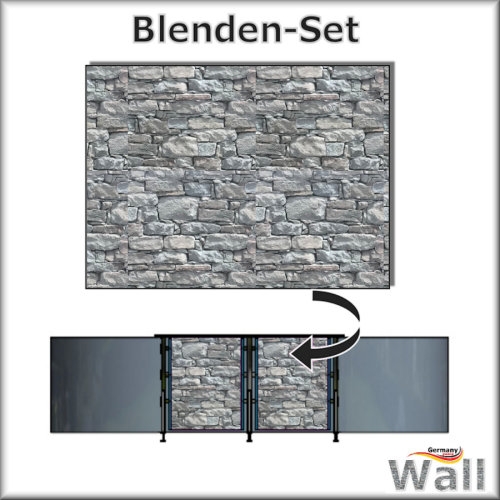 Germany-Pools Wall Blende B Tiefe 1,20 m Edition Stone