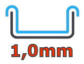 Innenfolie Stärke 1,00mm