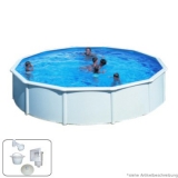 4,60 x 1,20 m Pool STARK1 Plus Set Breiter Handlauf