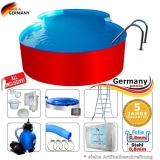 5,25 x 3,20 x 1,25 m Achtform-Swimmingpool Set Achtform-Pool