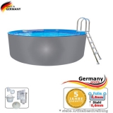 Pool mit Edelstahlwand 4,5 x 1,25 Edelstahlpool