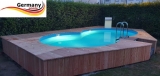 4,70 x 3,00 x 1,50 m Achtformpool-Alu Achtformbecken-Alu Pool