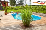 7,00 x 3,50 x 1,20 m Pool oval Komplettset