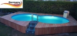 4,70 x 3,00 x 1,50 m Achtformpool-Alu Achtformbecken-Alu Pool