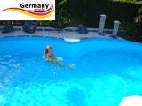 6,25 x 3,60 x 1,25 m Achtform-Gartenpool Achtform-Schwimmbecken