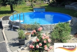 200 x 120 cm Poolset Gartenpool Pool Komplettset Brick