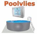 Pool aus Edelstahl 450 x 125 cm Edelstahlpool Komplettset