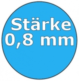 5,25 x 3,20 x 1,50 m x 0,8 Schwimmbadfolie oval Einhängebiese