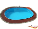 4,90 x 3,00 x 1,20 m Pool oval Komplettset