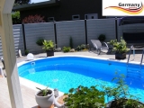 800 x 400 x 125 cm Edelstahlpool Ovalpool