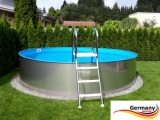 Pool mit Edelstahlwand 3,6 x 1,25 Edelstahlpool