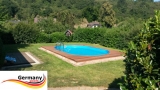 7,4 x 3,5 x 1,25 m Edelstahl Ovalpool Einbau Pool oval Komplettset