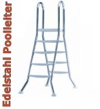 Pool aus Edelstahl 450 x 125 cm Edelstahlpool Komplettset